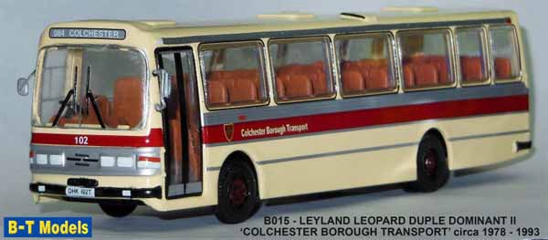 Colchester Borough Transport Leyland Leopard Duple Dominant II